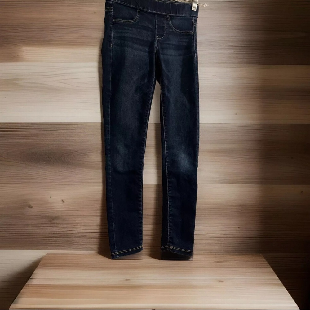 SO Jeans Girls Size 8 Jegging Mid Rise Blue Wash Pull On Jean Soft Stretch Pants